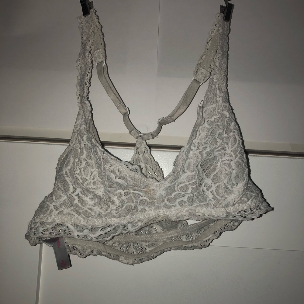white lace bra!